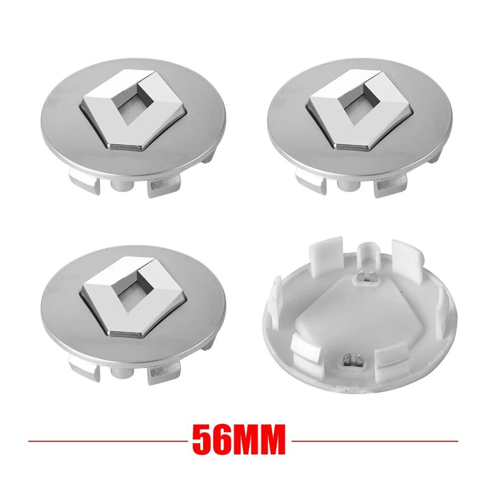 For Renault 2026 New Hub Caps For Renault Megane 2 3 4 Twingo Clio Talisman Captur Trafic Kwid Scen 4Pcs 56mm 60mm Car Wheel Cen
