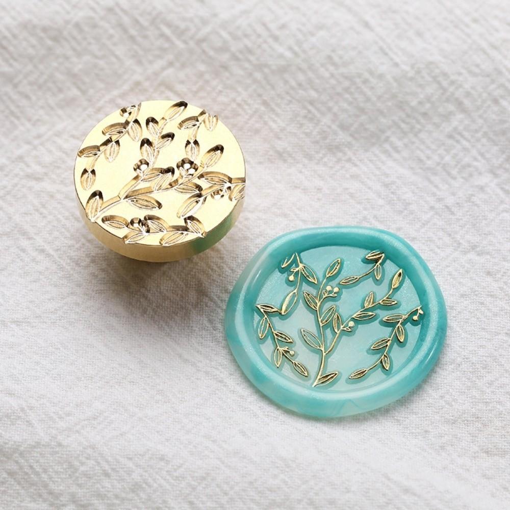 Round Wax Seal Stamp Flowers Sealing Wax Supplies Scrapbooking Sealing Wax Gift Packaging Cards