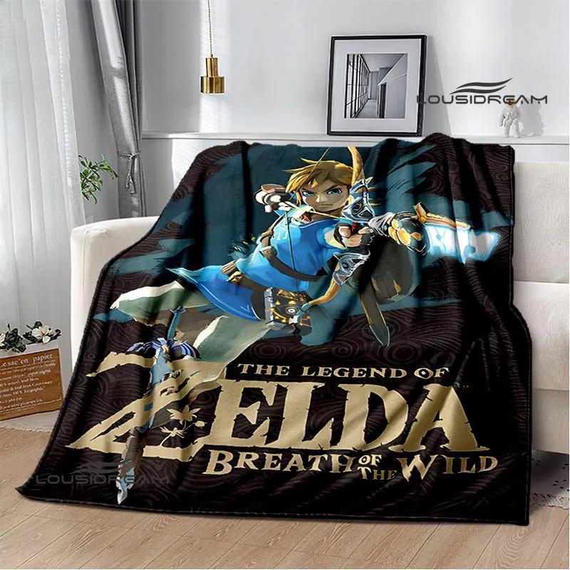 3D Z-Zeldas Cartoon blanket Warm Flannel blankets Soft and comfortable blanket Home Travel Blankets bed linings Birthday Gift