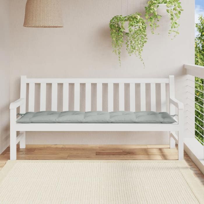 VidaXL Coussin de banc de jardin gris clair mélangé 180x50x7 cm tissu, coussin, coussin de banc, coussin de jardin, coussin 4002564