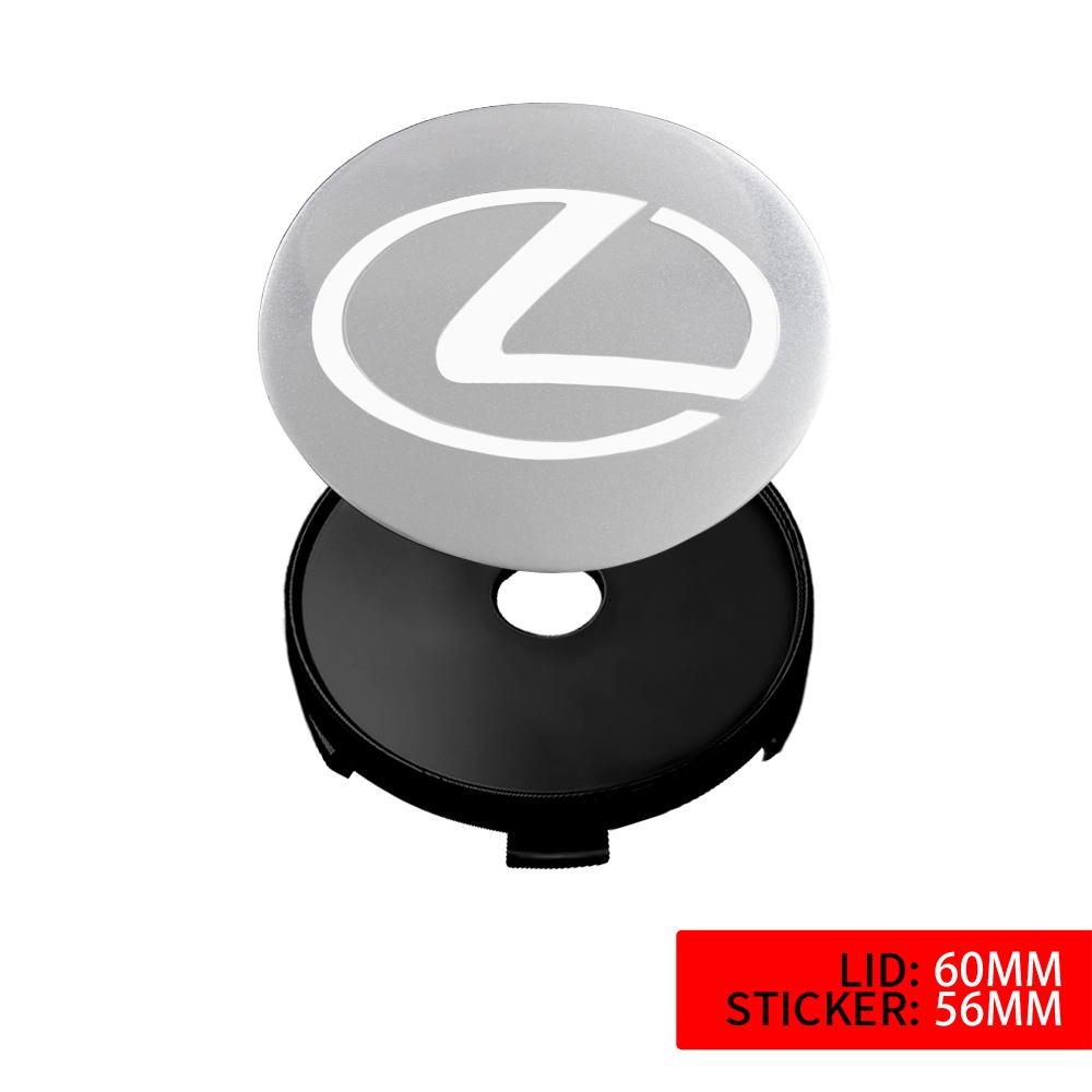 4Pcs Car Wheel Center Hub Caps Badge Decal Wheel Cover Sticker For Lexus EX300h RX450h Al20 CT200h IS300h ES300h NX RX GS IS LX