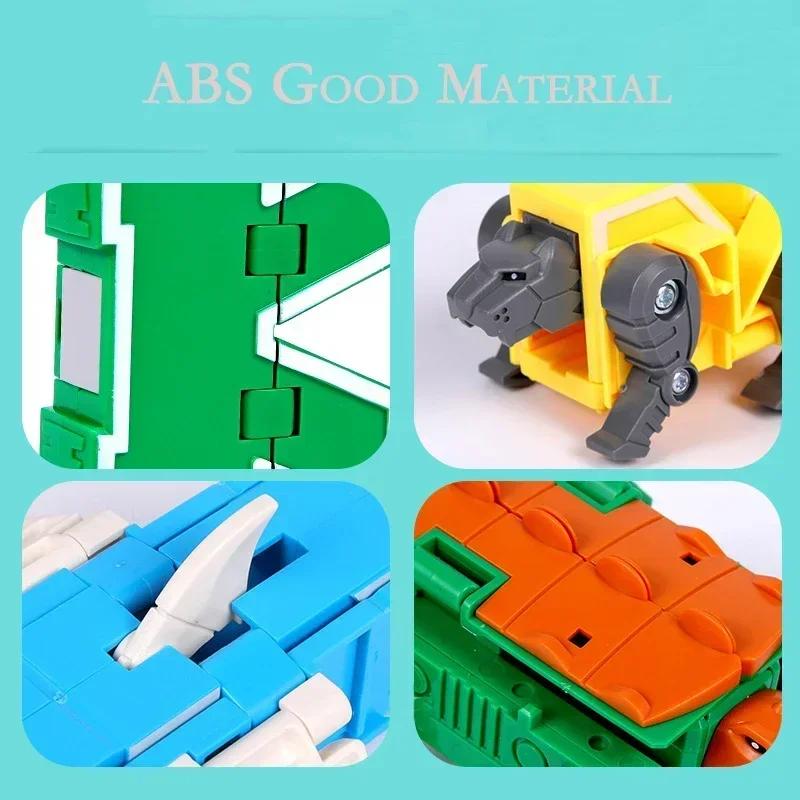 26 букв A-Z Алфавит Животное Динозавр Воин Деформация Экшн-фигурки Трансформация Робот Игрушки Для Детей Подарок Бринкедос