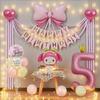 Большие фольгированные шары My Melody, Cinnamoroll, Эльза, принцесса для украшения дня рождения