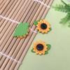Sunflower Resin Flatback Cabochons Yellow Floral Embellishments for DIY Jewelry Hair Clips Scrapbooking Crafts Decoration