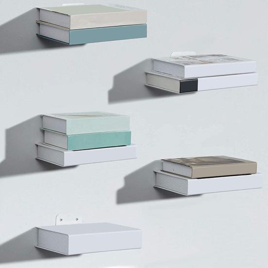 Невидимая плавающая книжная полка, настенные книжные полки для книг, растений, DVD-дисков, настенный железный органайзер для домашнего офиса, класса