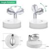 Wireless LED spotlight, battery-powered decorative light, indoor mini ceiling light, dimmable uplight with remote control, 4000K warm white light