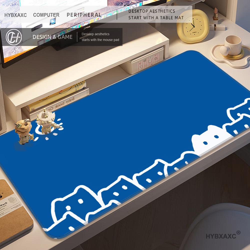 HYBXAXC Office Game Cute cat Mouse Pad Large Square Computer Table Mats Rubber Anti-slip Mousepads Small Decor Desk Pads playmat