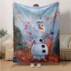 1 шт., Плед Дисней Холодное Сердце II Олаф Идеально для Декора Дома, На Улицу, Идея для Подарка, Фланелевый Плед, Спальня, Гостиная, Путешествия, Кемпинг, Использование в Автомобиле