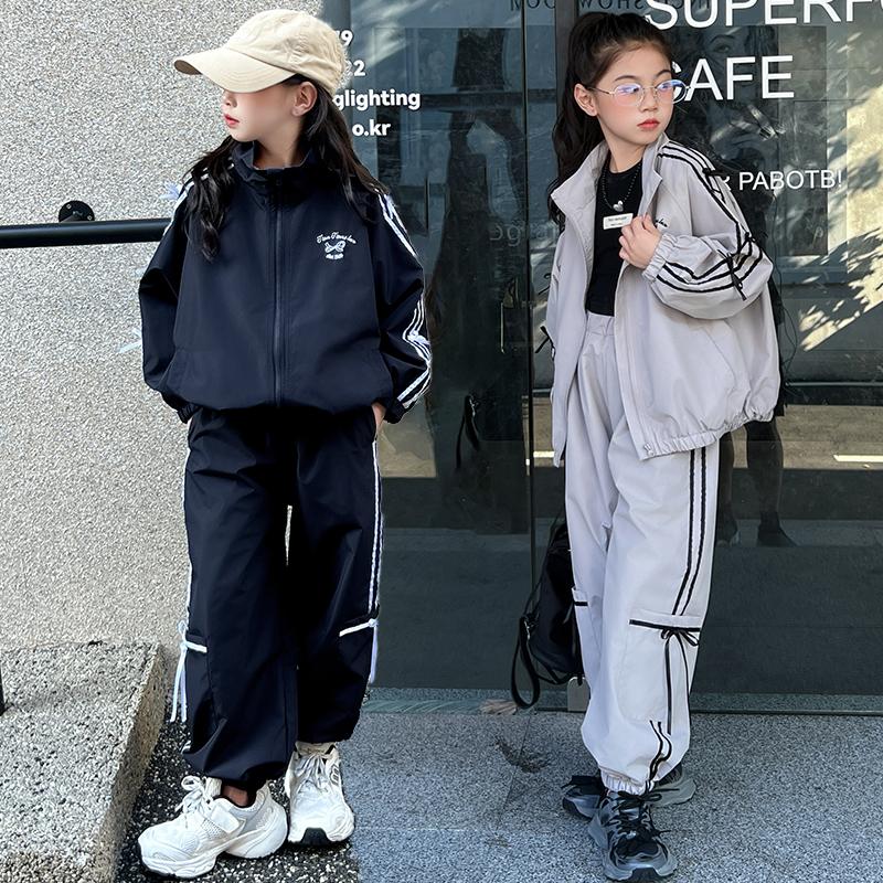 Girls' Spring Sports Set 2026 New Large Outdoor Stormtrooper Coat Children's Spring and Autumn Clothing Casual
