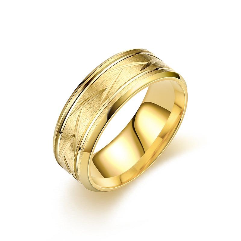 Звездное поле 8 мм Кольцо из нержавеющей стали черного цвета Персонализированное простое кольцо с канавкой для мужчин и женщин Аксессуары для помолвки