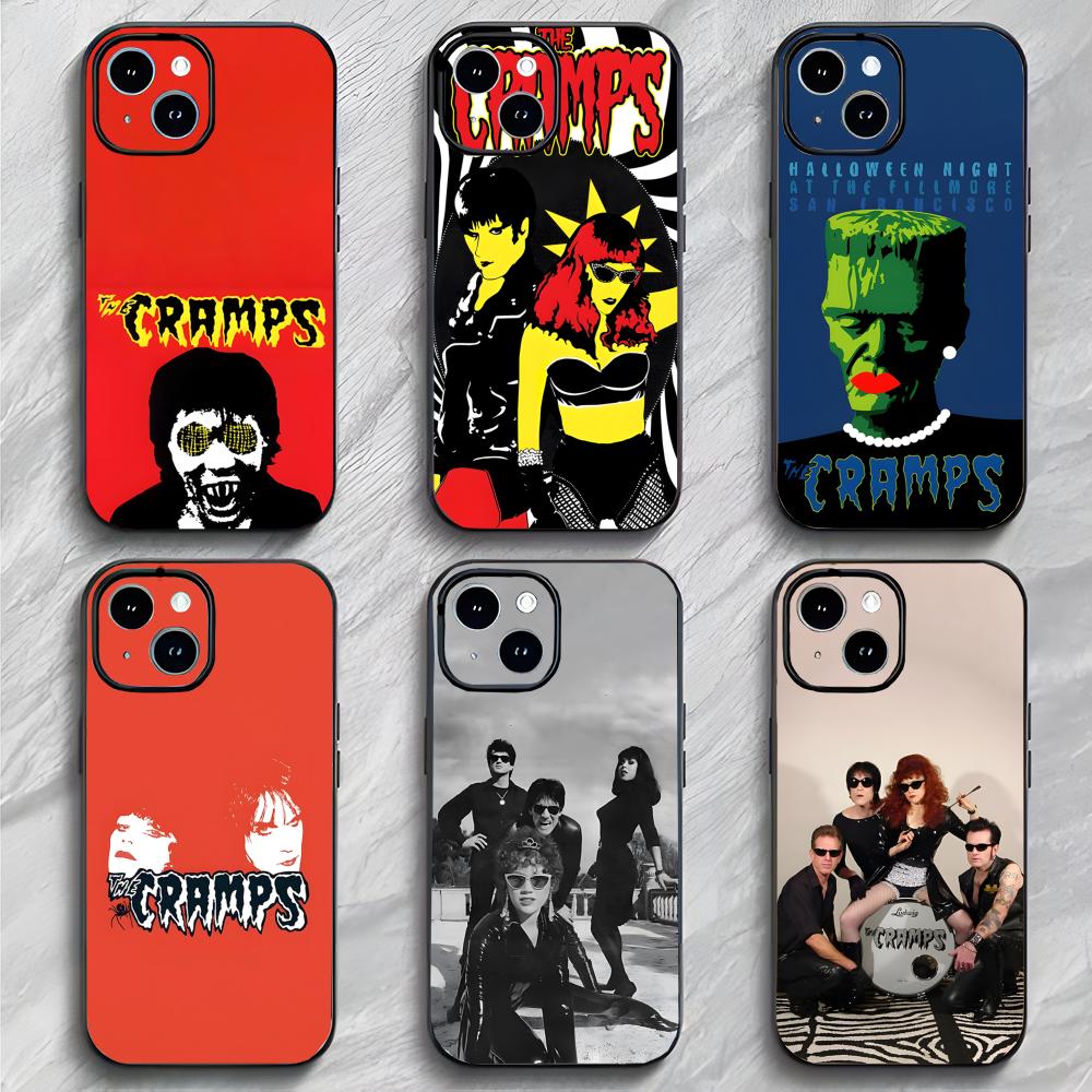 Американская панк-группа T-The Cramps Чехол для телефона Чехол для телефона Мягкая упаковка Легкий Для iPhone17 16 15 14 13ProMax