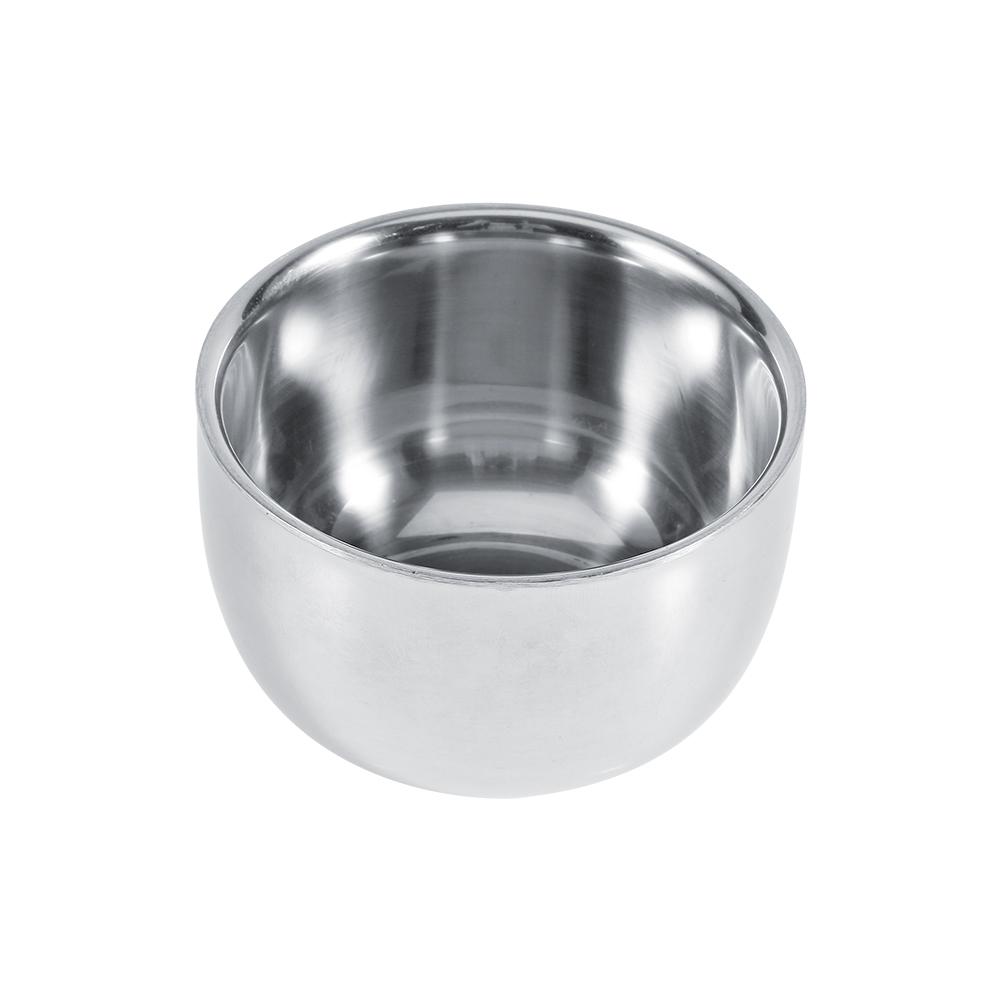 Durable Men s Stainless Steel Hairdressing Shaving Cream Soap Mug Bowl Cup Tool