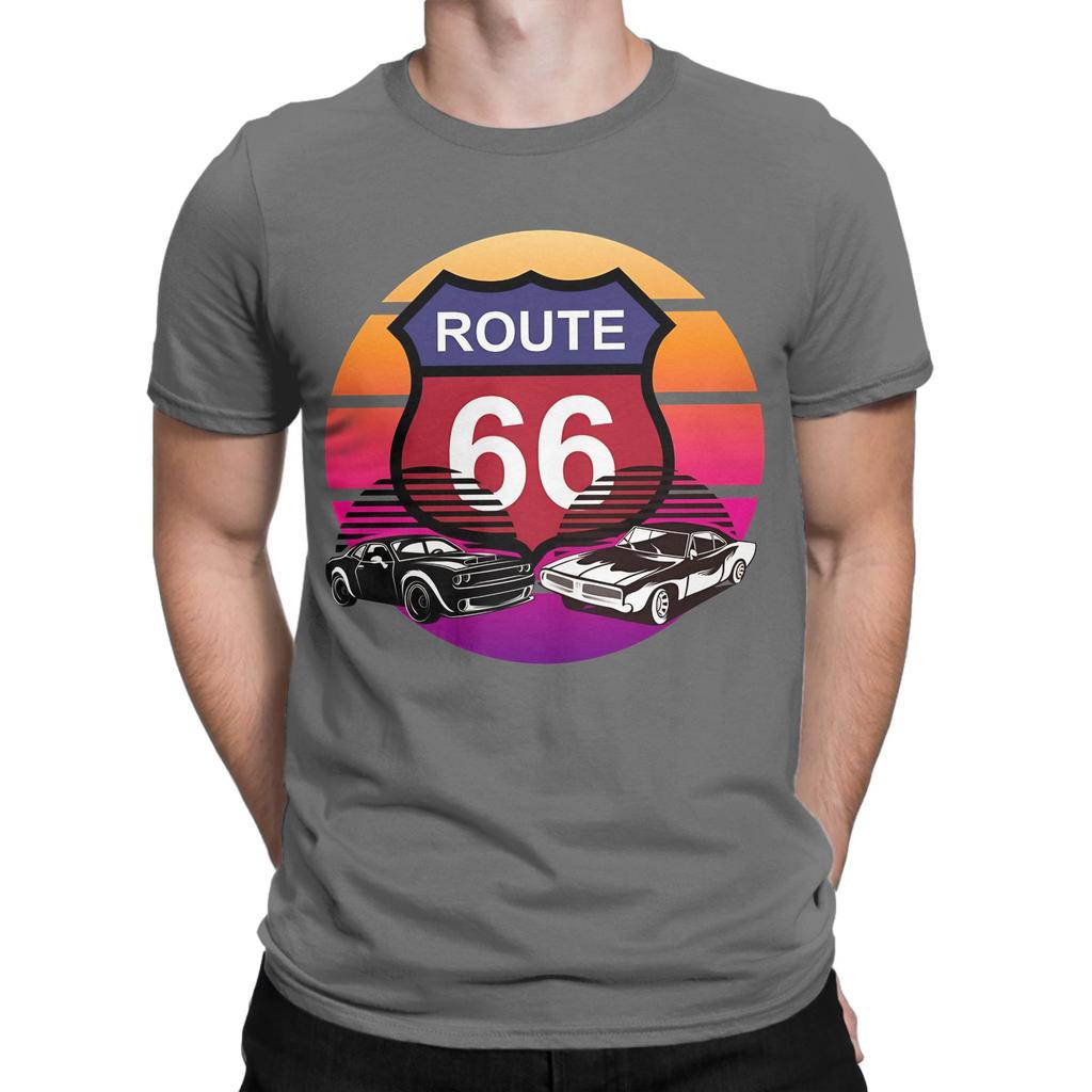 Route 66 Funny 100 Cotton Tshirt Route 66 Tees Tops For Unisex