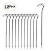 Outdoor Camping Tent Stakes: Semi-Circular Arc Iron Ground Nails for Grass