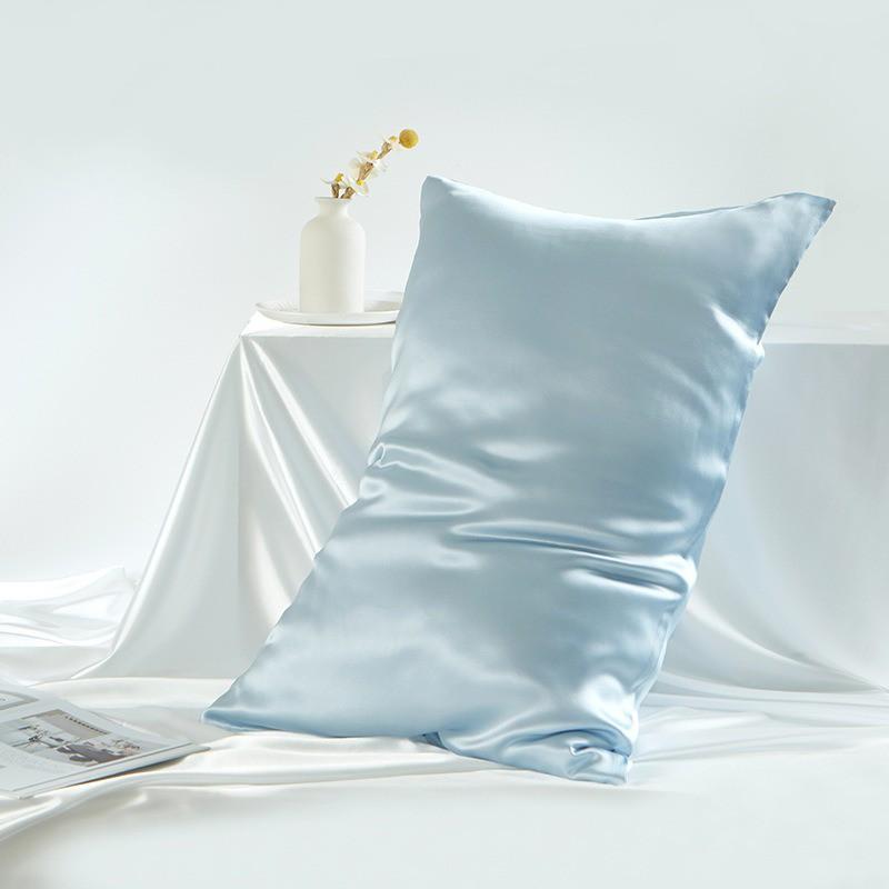 100% Pure Mulberry Silk Pillowcase Double-Sided Smooth 22 Momme Solid Color Zipper Or Envelope