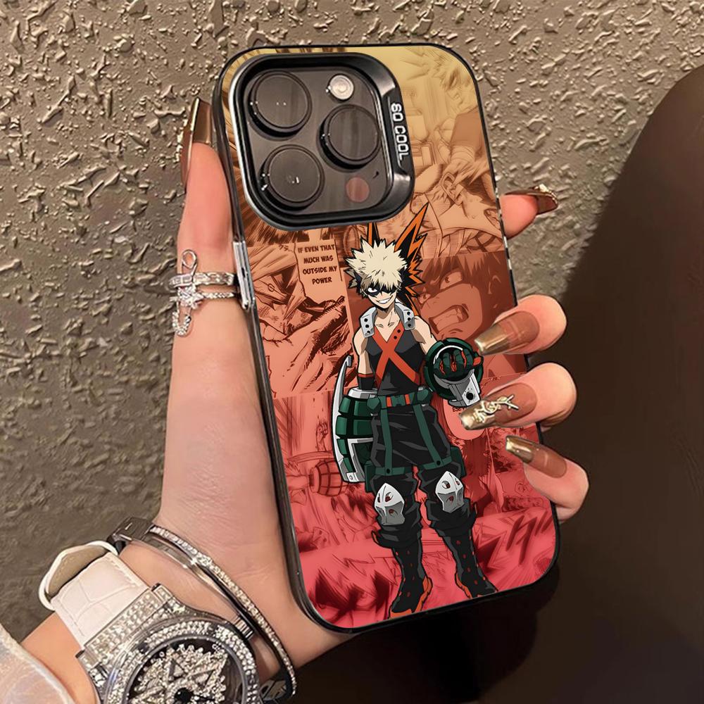 My Hero Academia Bakugo Phone Case for iPhone 17 16 15 14 13 12 11 X XR XS 8 7 Pro Max Plus Translucent Colour Protective Cover
