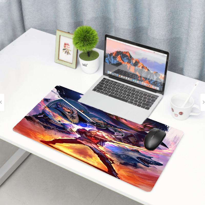 Final Fantasy Print Mouse Pad, Anti‑Slip Desktop keyboard Mat, for PC Laptop Gaming Working Daily Use, Cool Festival Surprise Gift