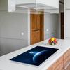 GLASS PROTECTIVE PLATE FOR STOVE 90x52 BLACK