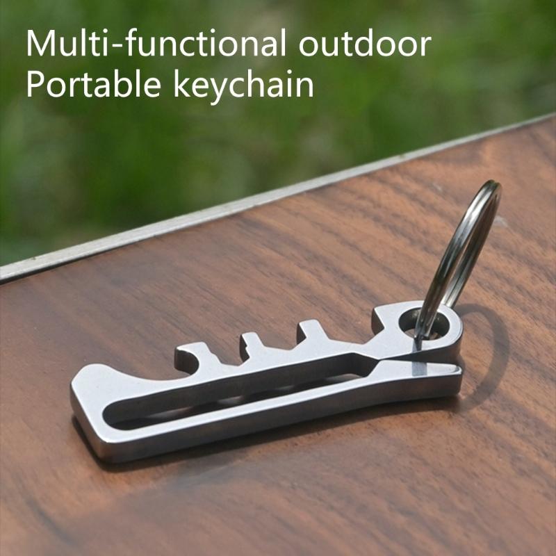 Ergonomic Outdoor Edcs Carabiner Tool Kit Wrench 200kg Bearing Alloy Construction For Backpackers And Survivalists