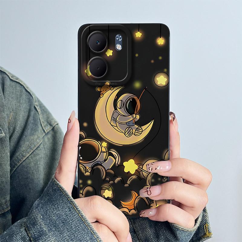 Чехол для телефона OPPO A5X 4G 5G Милый Астронавт Задняя крышка Для OPPO A 5X Funda Мягкий Жидкий Силикон Защита Камеры Бампер Coque