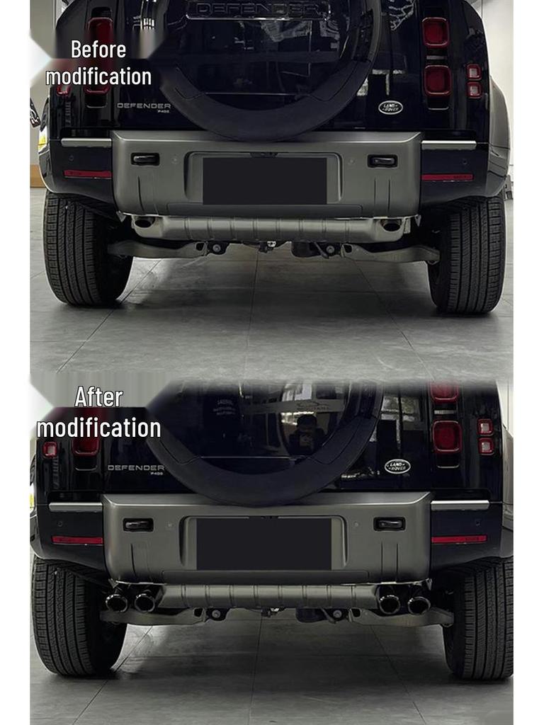 20-25 Land Rover Defender Квадратные насадки на выхлопную трубу Cain с четырьмя выходами - Модифицированные