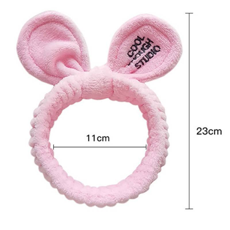 Держатель для волос для мытья лица, повязки для волос, мягкий теплый коралловый флис, повязка на голову с ушками животных для женщин и девочек, тюрбан, модные аксессуары для волос