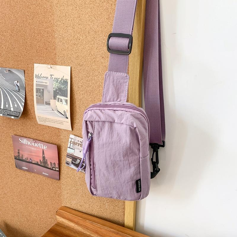 Простая трендовая повседневная мужская нагрудная сумка, японский легкий наплечный маленький рюкзак, женская сумка-мессенджер для отдыха и спорта