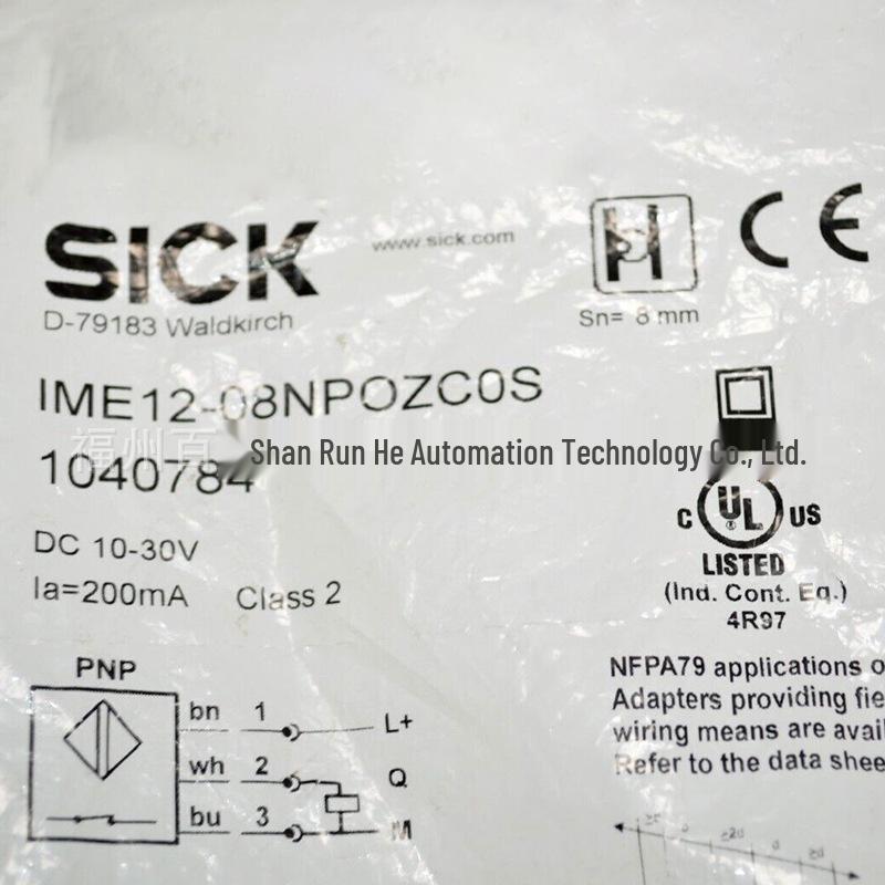 Индуктивный датчик приближения SICK, модель IME12-08NPOZC0S, 1040784, Новый на складе.