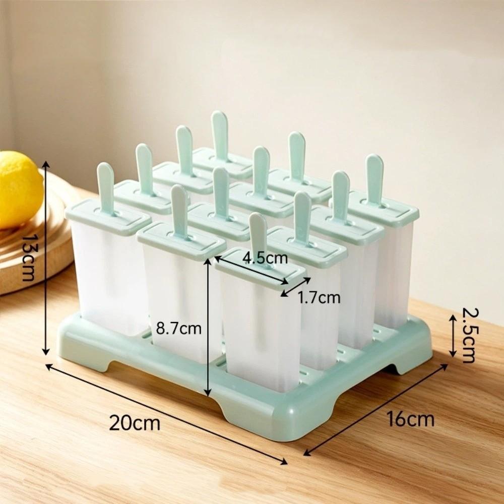 DIY Homemade Ice Box Creative Design Popsicle Mold Cube Tray Ice Cream Popsicle Mold Kitchen Use