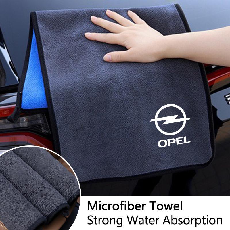 Car Wash Cleaning Microfiber Towel Car Cleaning Drying Cloth For Opel Astra G H J K F Corsa D Zafira B Insignia Mokka Regal