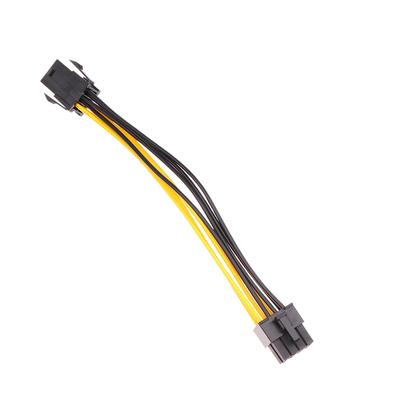 Адаптер с питанием 6Pin на 8Pin, Pci-E 6-контактный разъем для 8-контактного разъема GPU для видеокарты