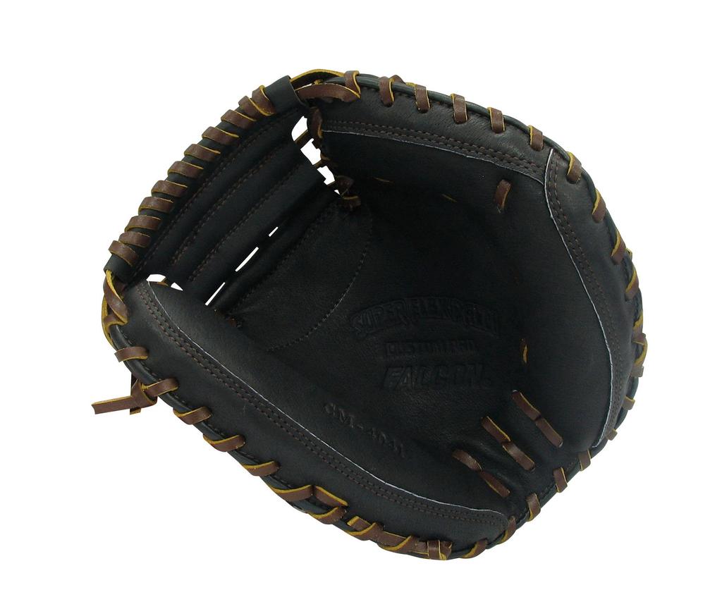 Falcon Youth Soft Baseball Mitt LH Black M Catcher's (Right-Handed Throw) CM-4041