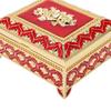 Red Jewelry Storage Box Velvet Lining Trinket Storage Box Retro Quadrate Jewelry Box  For Home