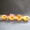 Yellow Chick Keychain Backpack Decor Pp Cotton Stuffed Doll Gift For Kids