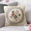 Квадратная наволочка, модная вышивка, мягкая текстура, квадратная наволочка 45x45 см, квадратная наволочка с цветочным узором, украшение для дивана