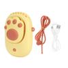 Yellow 3‑Gears Speed Wind Adjustable Electric Fan Cute USB Charging Fan for Bedroom