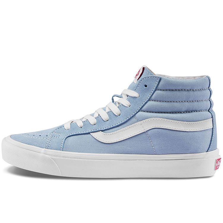 Vans Sk8 Lx Retro Solid Color Casual High Top Skate Shoes Unisex Sneakers Blue White VN0A4BVBVZ5