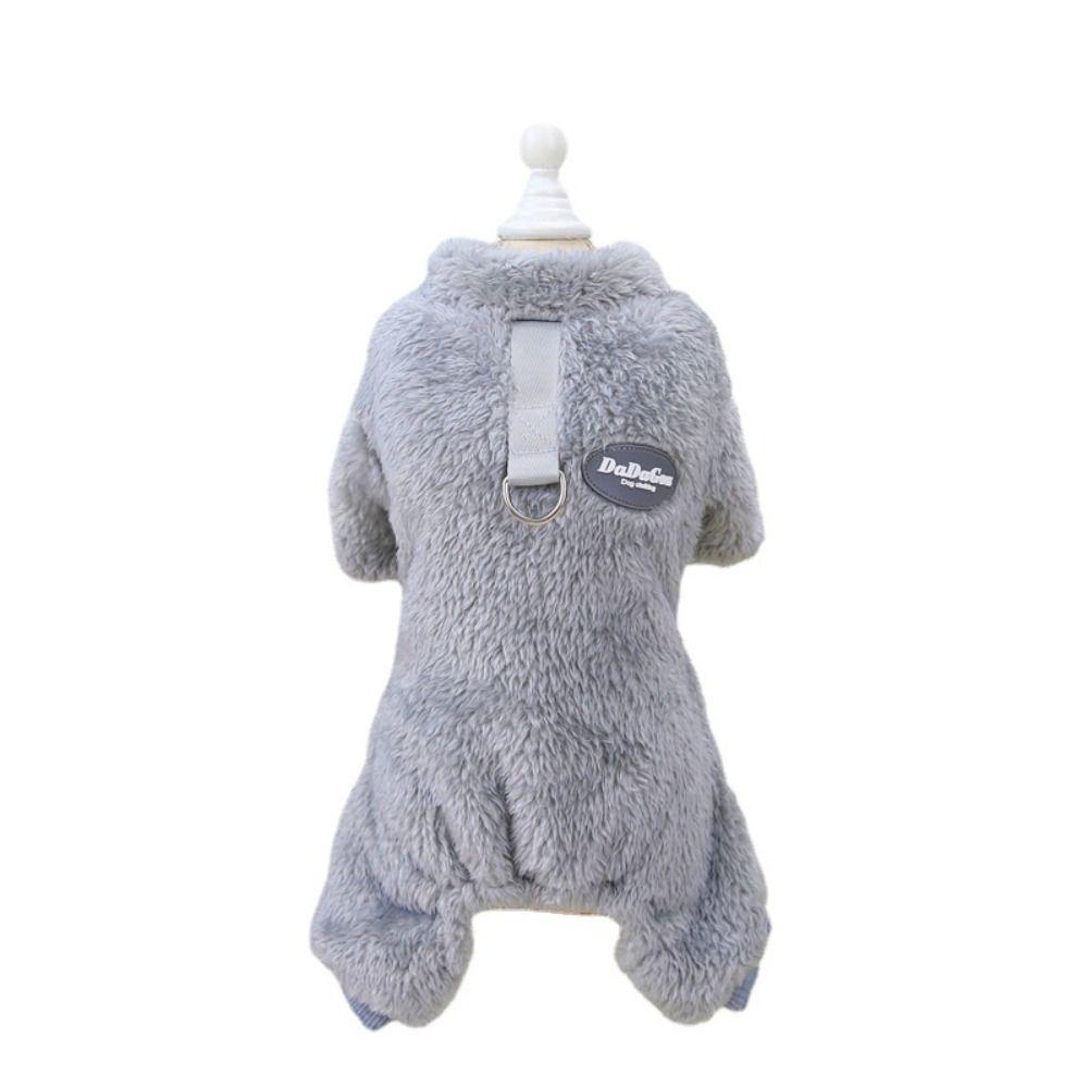 Coat Dog Jumpsuit Warm Winter Pet Costume Plush Puppy Pajamas Poodle