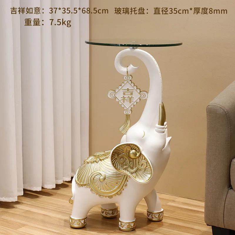 Home Dector Статуя Слона Напольное Хранение Подарки на Новоселье Гостиная Домашний Боковой Декор Тумба под ТВ Чайный Стол Большой Орнамент