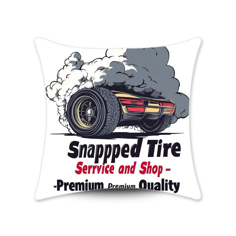 Наволочка в ретро американском стиле, напечатанная подушка, украшение для дома, диван для гостиной, напечатанная подушка