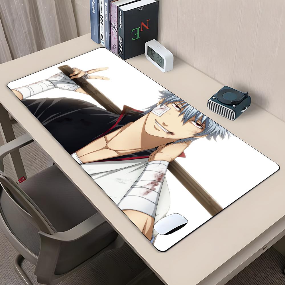 Игровой коврик для мыши Gintama, резиновый, противоскользящий, для клавиатуры, 40x90 см, коврик для мыши, игровые аксессуары, XXL, офисный коврик для компьютера