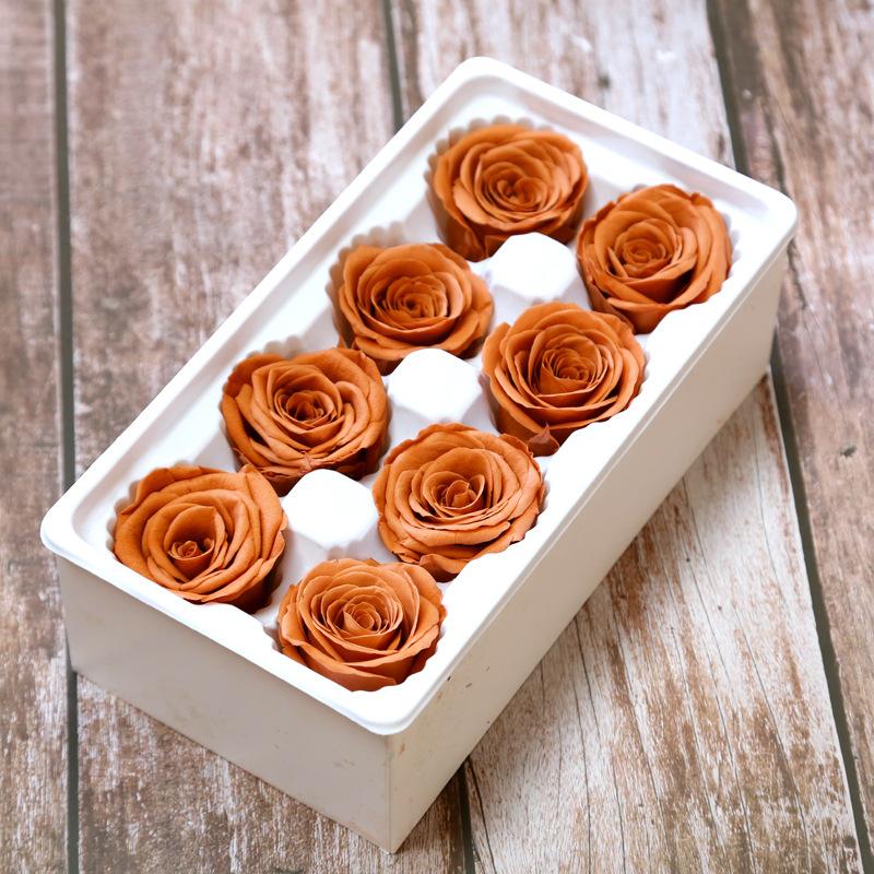 Eternal Life Flower Material Gift Box Immortal Rose Flower Dried Rose Artificial Preserved Flowers Head Roses