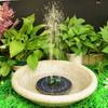 With Nozzles Bird Bath Fountain with LED Light Floating Fountains Durable Solar Fountain Fish Tank