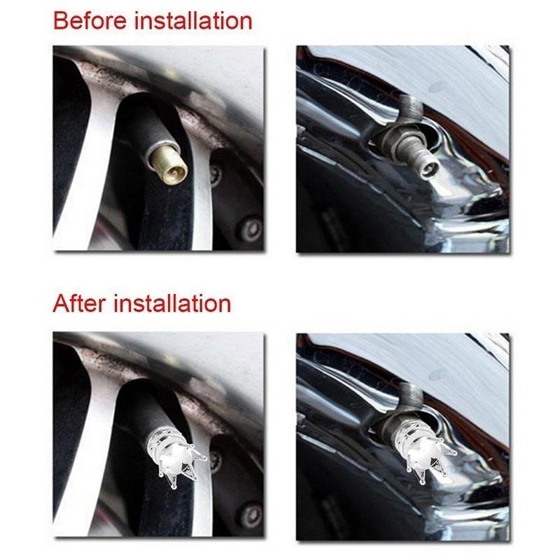 2 X Универсальные золотые колпачки на ниппель шины для автомобиля, грузовика, велосипеда, обода колеса, аксессуары для велосипеда