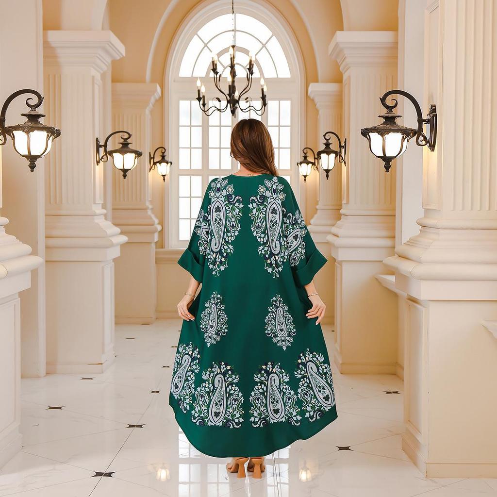 Beaded Middle Eastern Abaya for Women - Dubai & Turkey Style