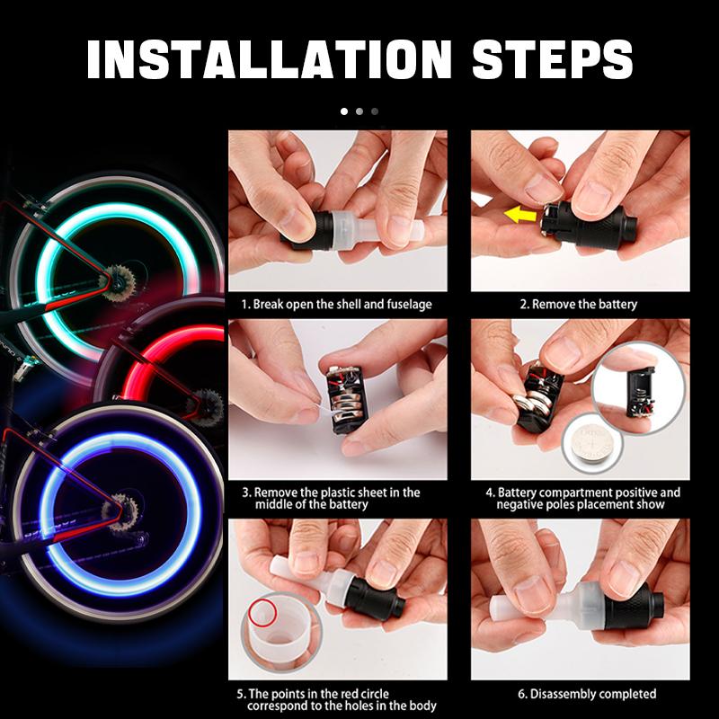 SEAMETAL 2 шт. Автомобильный Авто Колесо Шина Шина Свет Лампа Ступицы Светодиодная Подсветка Ножка Воздушного Клапана