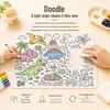 Kids' Washable Silicone Doodle & Coloring Mat for Dining Tables