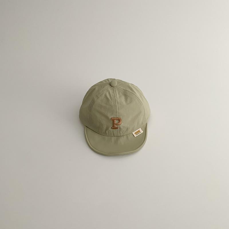 Baby Summer Sun Protection Cap Infant Letter Baseball Hat Kids UV Shield Visor For Boys And Girls