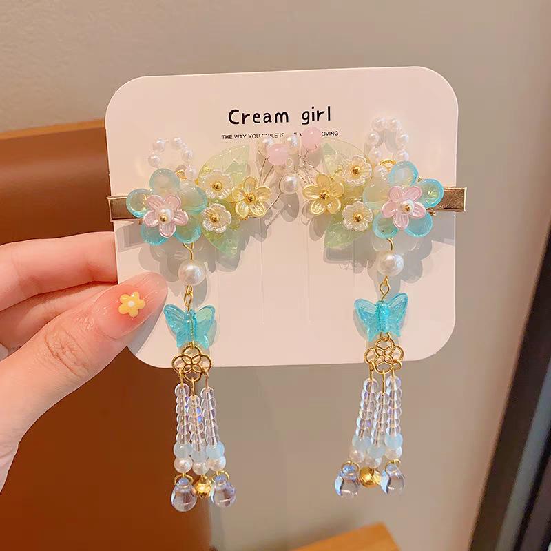 Китайские заколки для волос в стиле принцессы с кисточками - Аксессуары для волос Ханфу в древнем стиле для женщин и девочек