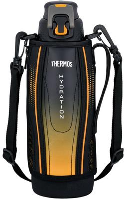 Thermos Термобутылка для спорта с вакуумной изоляцией Открытая Черный Градиент [Тип с одной кнопкой] 1,0 л FFZ-1002F BK-G